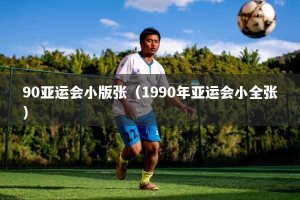 90亚运会小版张（1990年亚运会小全张）