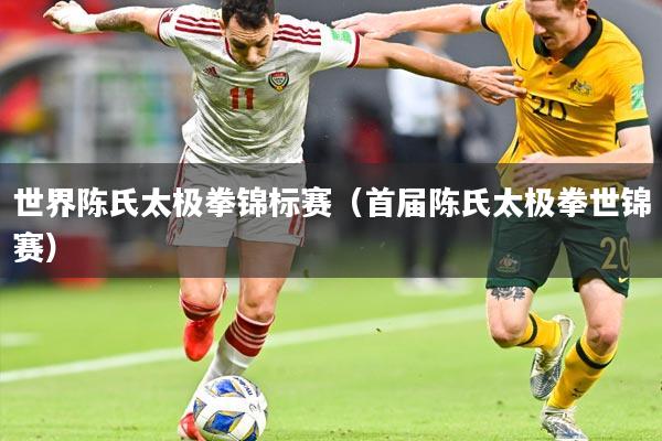 世界陈氏太极拳锦标赛（首届陈氏太极拳世锦赛）