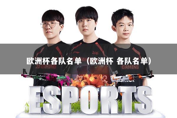 欧洲杯各队名单（欧洲杯 各队名单）